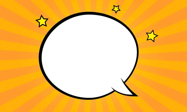Retro çizgi roman boş konuşma, pop sanat çizimi, sarı