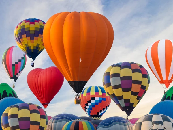 Kolorowe Balony Latające Singh Park Chiang Rai Tajlandia — Zdjęcie stockowe