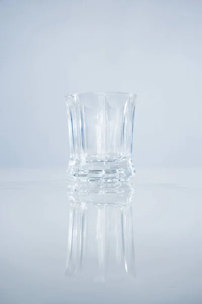 Collezione Cocktail Glass Colpi Vetro Vuoti Sul Tavolo — Foto Stock