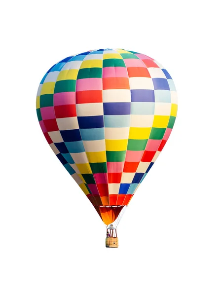 Heißluftballon Isoliert Auf Weißem Hintergrund — Stockfoto