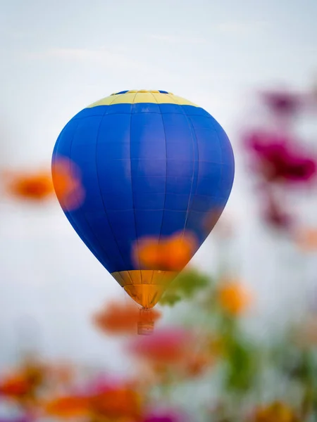 Färgglad luftballong som flyger på Singh Park i Chiang Rai — Stockfoto