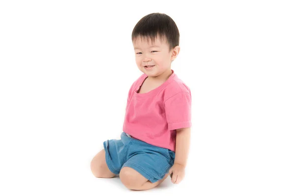 Retrato Perto Criança Anos Com Rosto Sorriso — Fotografia de Stock