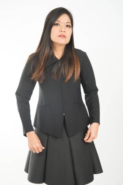 Bayan giyimi etek onun kadar zor ZIP çalışma