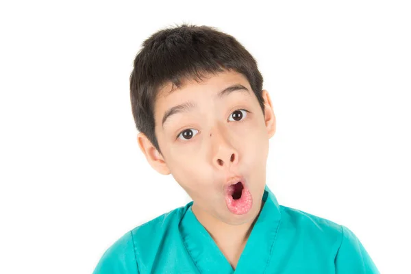 Little Mix Rate Boy Making Fun Face Many Emotions — Stock Photo, Image