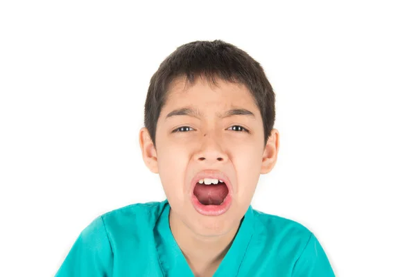 Little Mix Rate Boy Making Fun Face Many Emotions — Stock Photo, Image