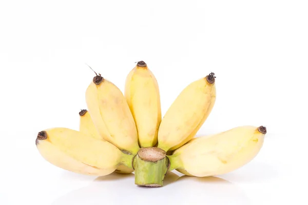 Banana Coltivata Sfondo Bianco — Foto Stock