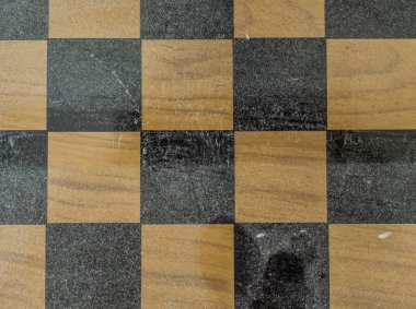 Eski ve kirli satranç tahtası dokusu, desen. Arka planlar ve dokular