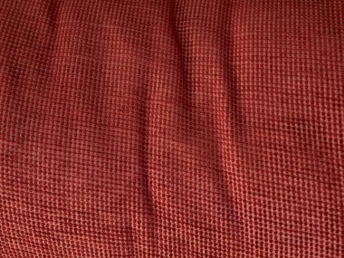 Kırışıklıkları olan kırmızı doku, kare desenli. Arka planlar ve dokular