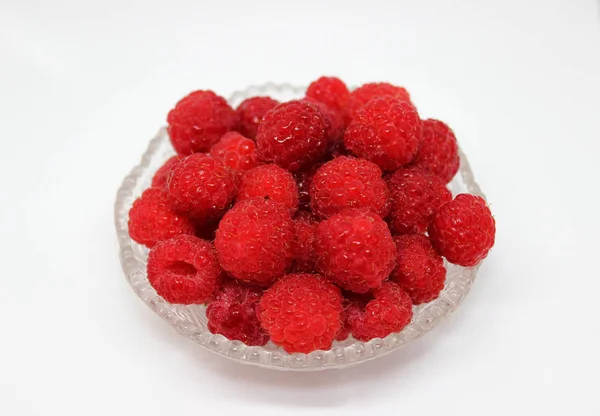Raspberries Small Bowl — Stock Photo, Image