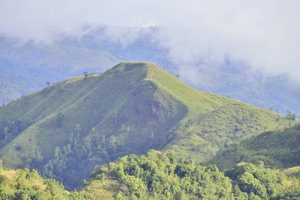 Kanjanaburi Thailand Julho Khao Chang Puak Com Vista Para Paisagem — Fotografia de Stock