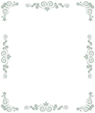 Girdap Dekoratif Süsleme Çerçevesi ve Kenarlık