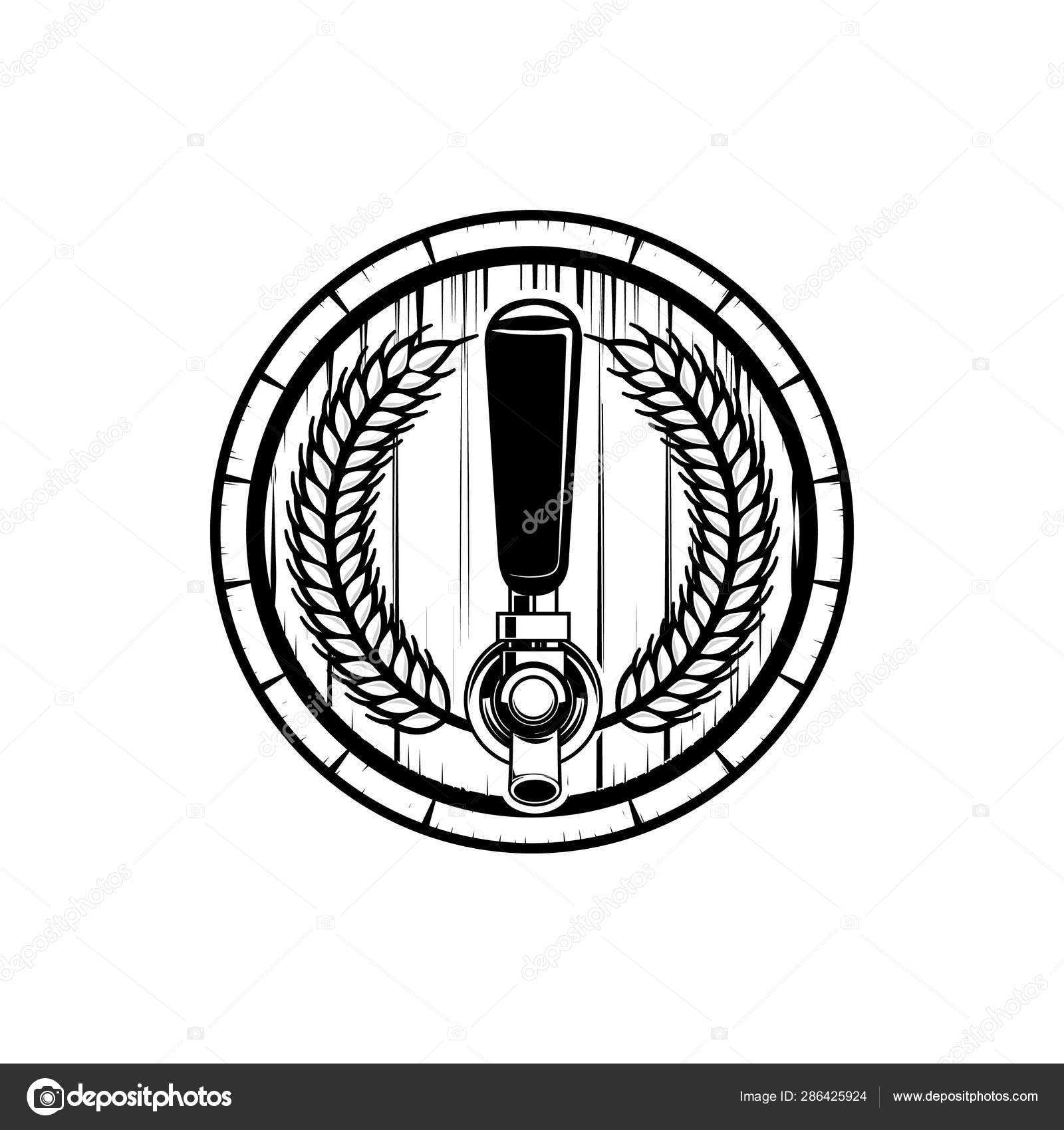 Baril noir logo blanc