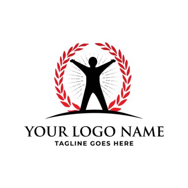 Başarı başarı ödülü logo sembolü