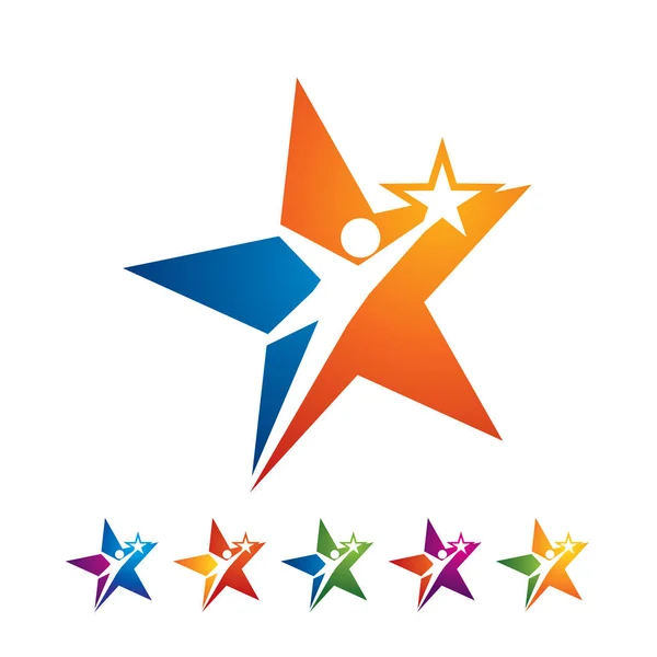 Yıldız logosu simge simgesi vektörulaşmak