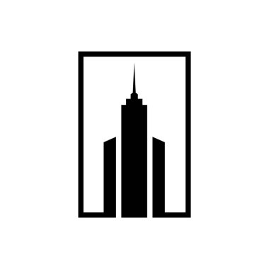 Soyut Büyük Bina İnşaat Logosu.