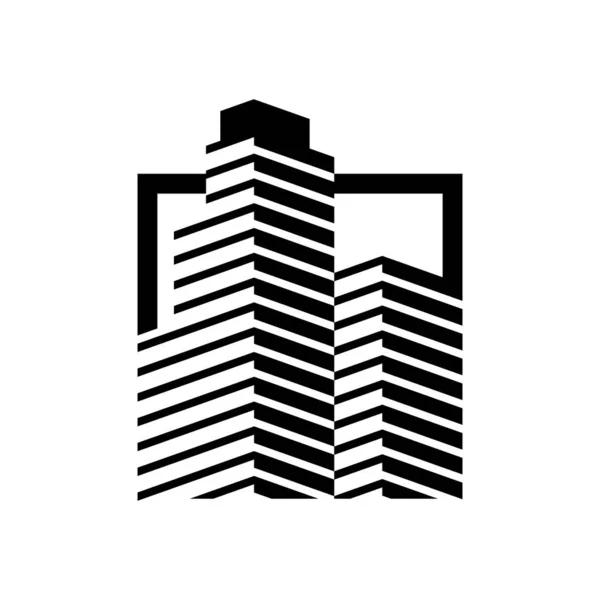 Absztrakt nagy épületgépészeti logo. — Stock Vector