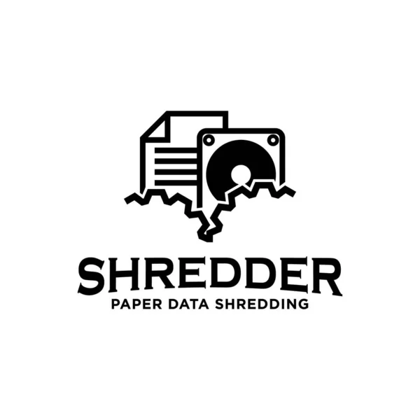 Kağıt veri donanım hizmetleri logo simgesini parçalama