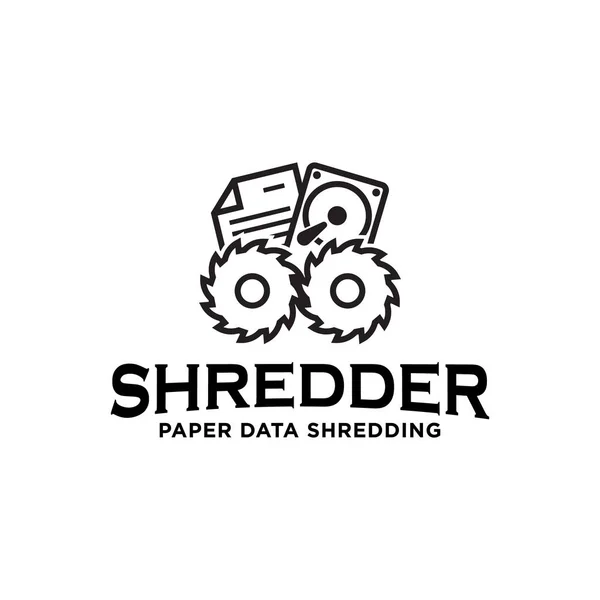 Kağıt veri donanım hizmetleri logo simgesini parçalama