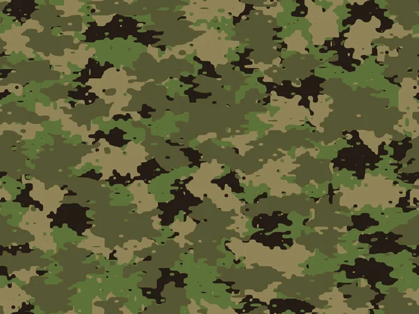 Vetor Padrão Pele Camuflagem Militar Abstrato Sem Costura Completo Para — Vetor de Stock