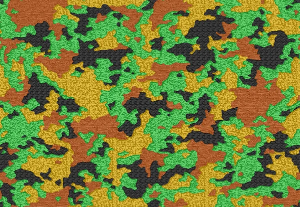 Full Sömlös Smutsig Armé Kamouflage Mönster Textur Vektor Militär Camo — Stock vektor