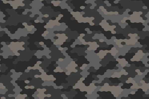 Volledige Naadloze Abstracte Militaire Camouflage Huidpatroon Vector Voor Decor Textiel — Stockvector