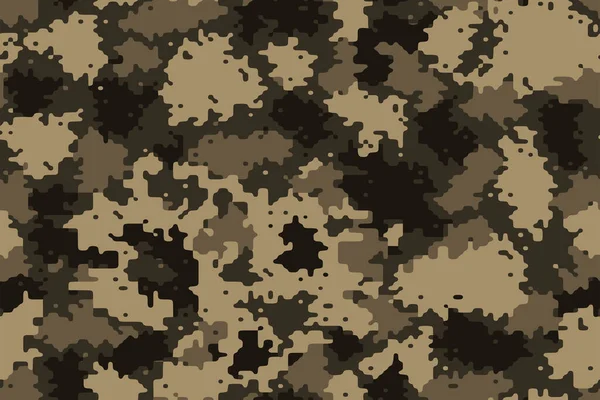 Vector Patrón Piel Camuflaje Militar Abstracto Sin Costuras Completo Para — Vector de stock