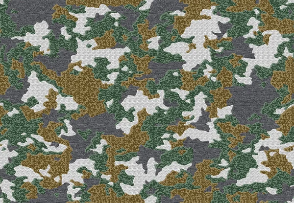 Full Seamless Dirty Army Camouflage Pattern Texture Vector Military Camo — Stock Vector