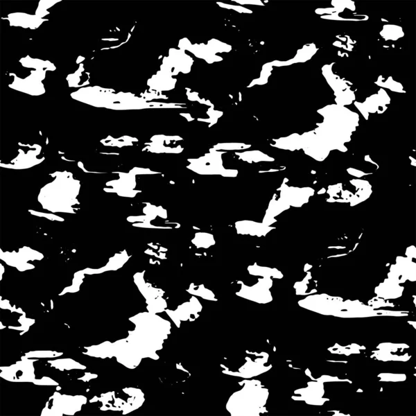 Full Seamless Abstract Pattern Monochrome Vector Black White Dress Fabric — Stock Vector