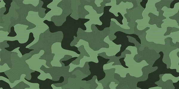 Vector Patrón Piel Camuflaje Militar Abstracto Sin Costuras Completo Para — Vector de stock