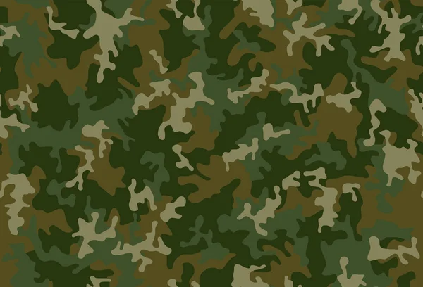 Vetor Padrão Pele Camuflagem Militar Abstrato Sem Costura Completo Para —  Vetores de Stock