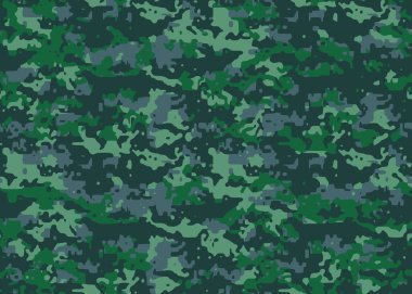 Askeri tekstil için tam kusursuz kamuflaj dokusu deri modeli vektörü. Ceket Pantolonu, Gömlek ve Şort için kullanılabilir. Kumaş baskısı ve duvar kağıdı avlamak için kirli ordu kamuflaj tasarımı.