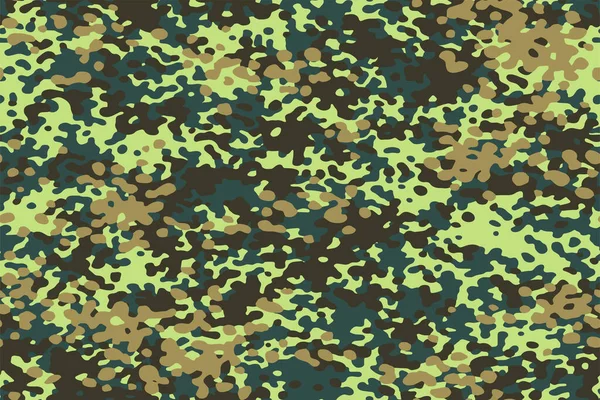 Full Sömlös Kamouflage Textur Hud Mönster Vektor För Militär Textil — Stock vektor