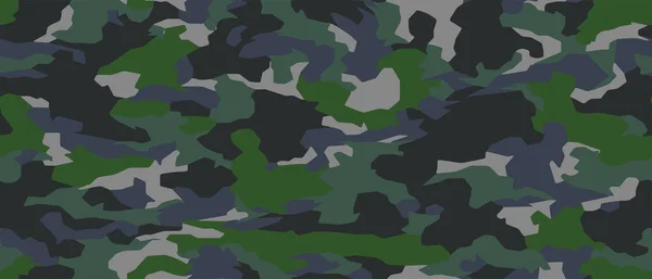 Volledige Naadloze Camouflage Textuur Huidpatroon Vector Voor Militaire Textiel Bruikbaar — Stockvector