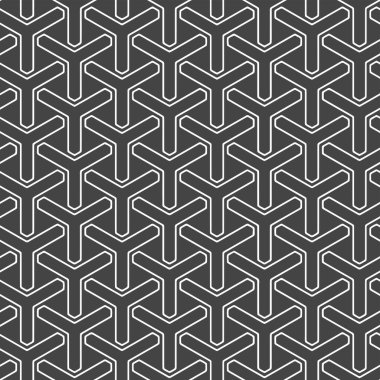 Dekor ve tekstil kumaş baskısı için kusursuz siyah beyaz desen. Moda ve ev tasarımı için soyut çok amaçlı model tasarımı.