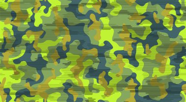 Kusursuz Kirli Ordu Kamuflaj Kalıbı Doku Vektörü. Dekor ve Tekstil için askeri kamuflaj derisi. Tekstil kumaş baskı ve duvar kağıdı avlamak için eski ordu maskeleme tasarımı.