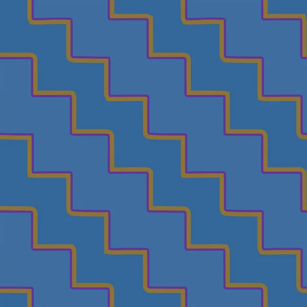 Vecteur Motif Formes Zigzag Vintage Sans Couture Complète Pour Décoration — Image vectorielle