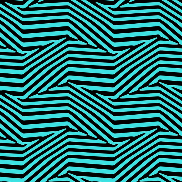 Tam Kusursuz Geometrik Zigzag Dekoratif Doku Şablonu. Monokrom Vektör. Elbise Kumaşı Parmak izi. Tekstil ve Ev Dekorasyonu için Tasarım. 