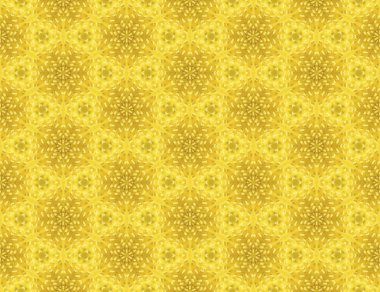 Sarı bir çiçek motif ile Dikişsiz soyut raster desen