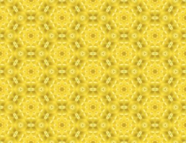 Sarı bir çiçek motif ile Dikişsiz soyut raster desen