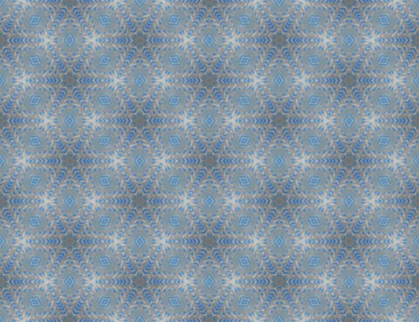 Seamless Abstract Raster Pattern White Blue Small Elements Gray Background — Stock Photo, Image