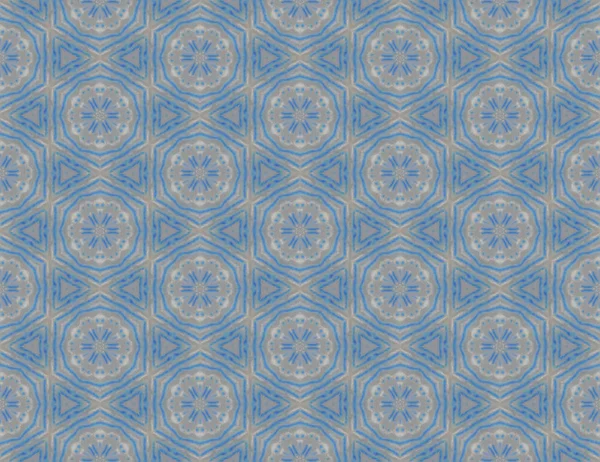 Naadloze Abstracte Rasterpatroon Met Witte Blauwe Kleine Elementen Grijze Achtergrond — Stockfoto
