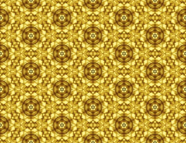Naadloze Abstracte Rasterpatroon Met Een Motief Van Een Gele Bloem — Stockfoto