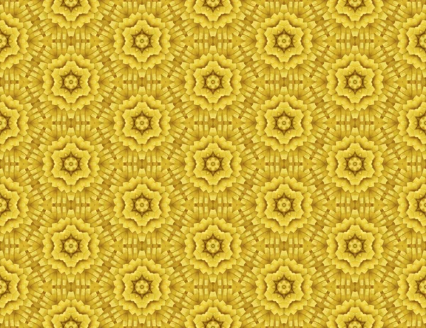 Sarı bir çiçek motif ile Dikişsiz soyut raster desen