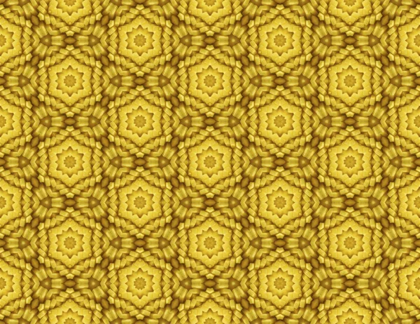 Sarı bir çiçek motif ile Dikişsiz soyut raster desen
