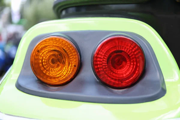 Traffic light collage with car light equipments, safety concept — Stock Photo, Image