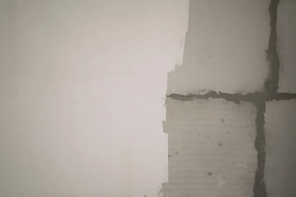Abstrakte Betonwand grau und weiß Block Wand Textur Hintergrund — Stockfoto