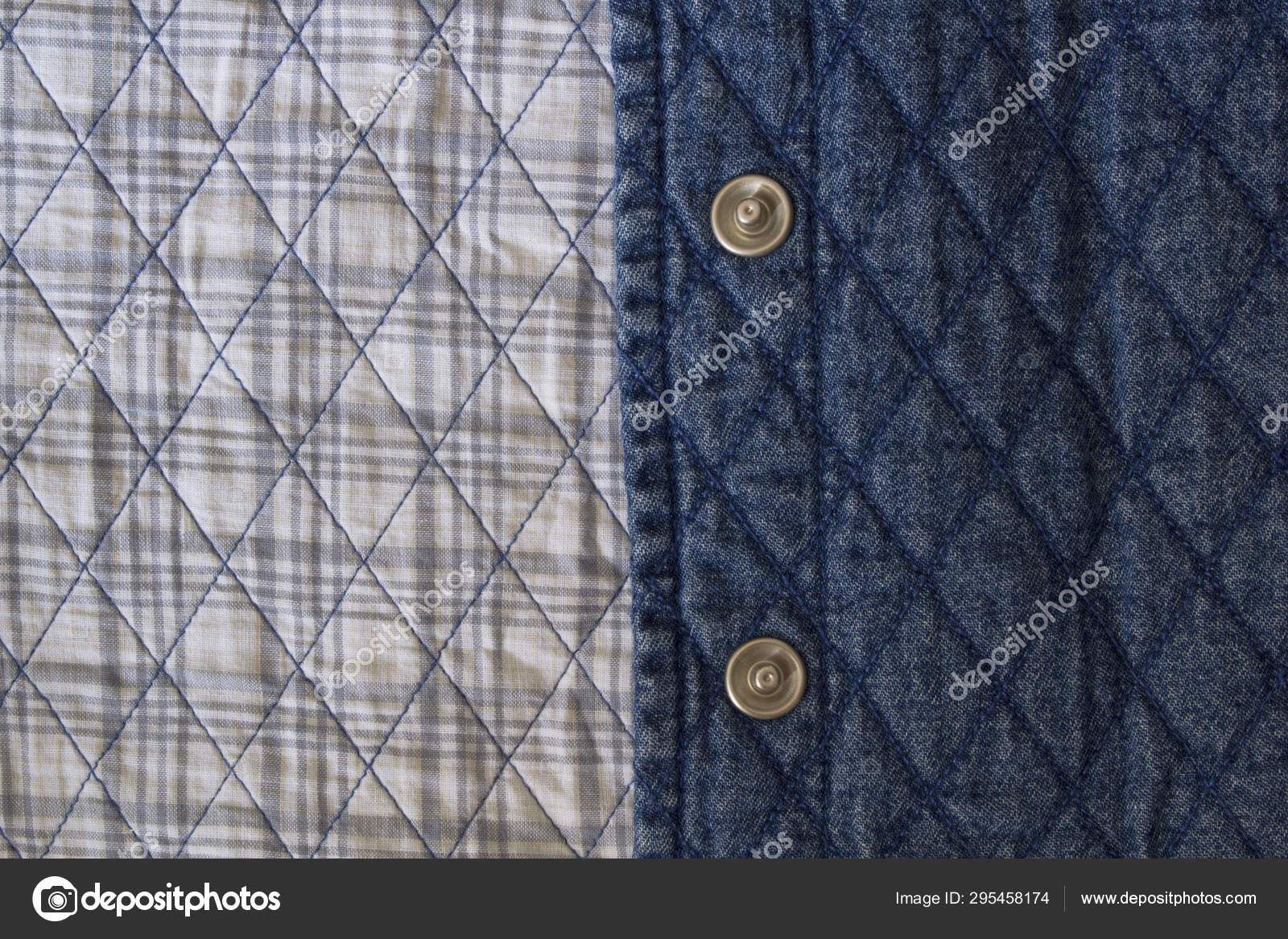 quilted denim fabric