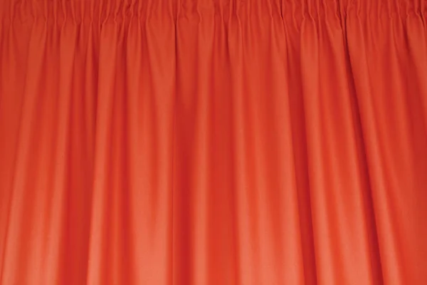 Deep coral fabric pattern. Vivid and rich coral curtains — Stock Photo, Image