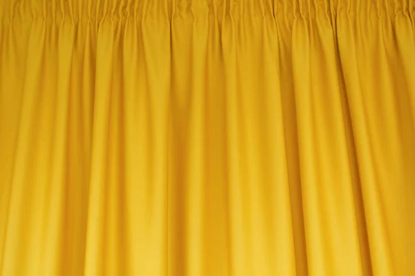 Fabric yellow curtains. Abstract background, curtain, drapes gold fabric.