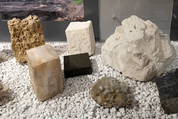 Сборник Минералов Камней Ресурсы Горнодобывающей Промышленности — стоковое фото